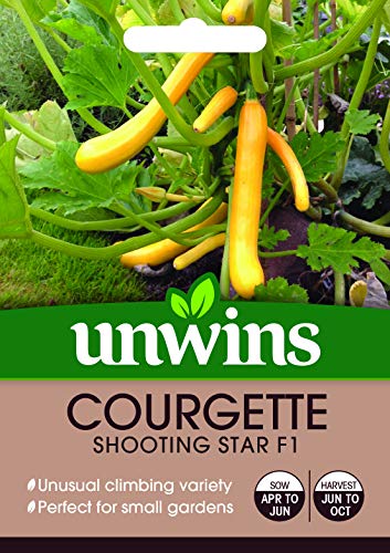 Unwins 30310568 Courgette Shooting Star F1 Seeds, Clear