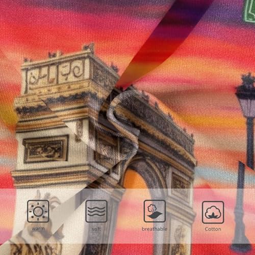 Cotton Toddler Underwear Custom Arc De Triomphe Vibrant Red Panties for Girl Designer Briefs Underpants 2t3