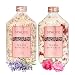 SpaLife Soothing Petal-Infused Effervescent Mineral Bath Salts - 2 Pack 17.6 oz. ea (Lavender & Rose)