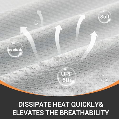 Palmyth Fishing Shirts for Men Long Sleeve UPF 50+ T Shirt Sun Protection Tee UV T-Shirts3