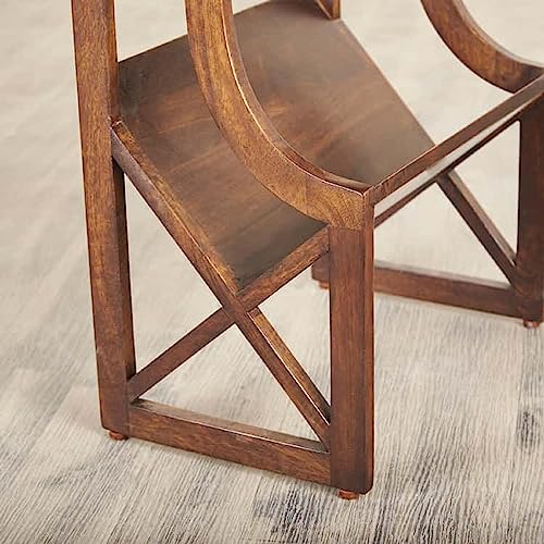 Image of LATIVA END Table for Living Room and Bedroom | Premium Design Rectangular Side Table for Home & Kitchen| Brown Finish, Mango Wood | Ideal for Home Decor