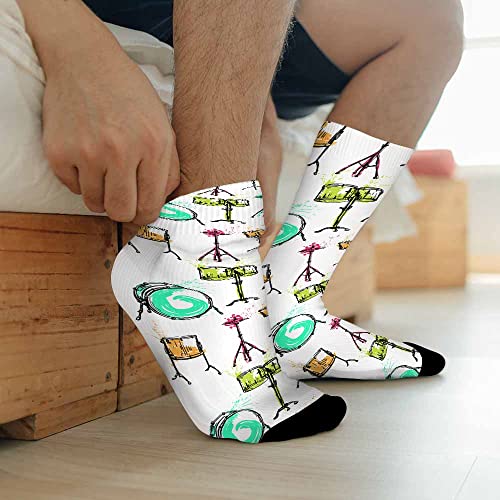 Image of Pehede Socks Mens Fun Dress Socks for Women Funny Novelty Crazy Design Socks