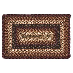 VHC Brands Country Beckham Table Placemat, Red Black Tan, Jute Blend, Rectangle, 12x18 Inches VHC Brands Country Beckham Table Placemat Red Black Tan Jute Blend Rectangle 12×18 Inches