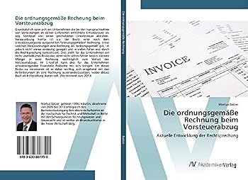 Paperback Die ordnungsgemäße Rechnung beim Vorsteuerabzug [German] Book