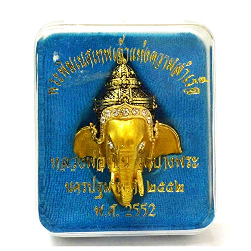 Thailand Famous Amulets Thai Amulet Talisman Ohm Lord Ganesha Takrud Yantra LP Pern Wat Bang Phra Lucky Rich Pendants