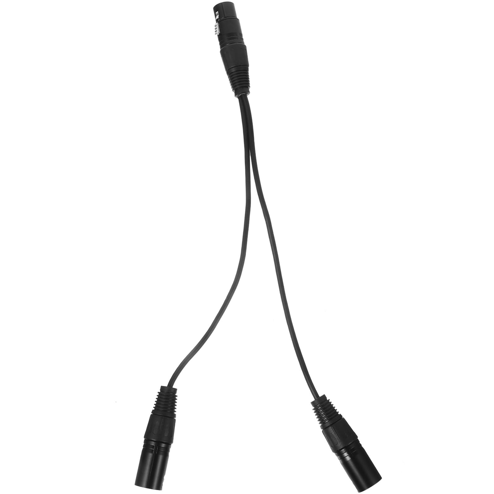 Lurrose 4 Stück Xlr Y Splitter Kabel Dual Xlr Buchse zu Langlebiges Audio Adapterkabel für Mikrofone Hohe Geräuschunterdrückung für Lautsprecher Mischpulte