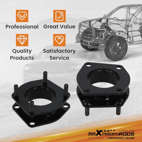 maXpeedingrods 2” Nivellierungs-Lift-Kit für Jeep Grand-Cherokee WK für Commander 2006-2010 4x2 / 4x4, 2 Zoll Nivellierungs-Kit 2 Stück vorne + 2 Stück hinten