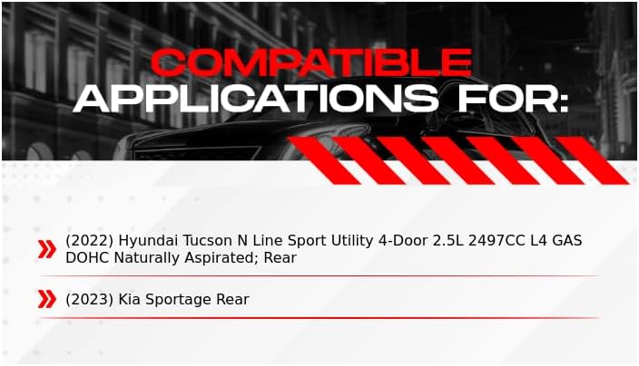 Miniatura 2 de R1 Concepts Frenos traseros y rotores  Hardware incluido  Kit de pastillas de freno y rotores de freno trasero óptimo OEp  Compatible con Hyundai