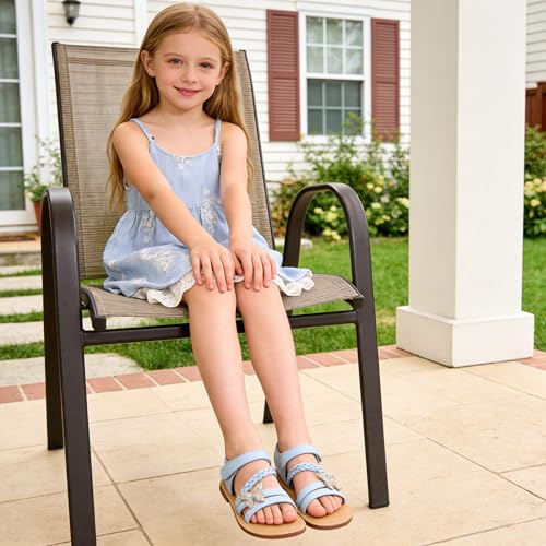 Image of GINFIVE Toddler Girls Sandals Girls Toddler Sandals Little Girls Kids Shoes