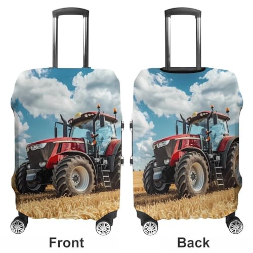 Tractor Printed Travel Luggage Cover Suitcase Protector Baggage Covers for Men Women S3