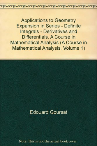 Applications to Geometry Expansion in Series - ... B000OLU4TW Book Cover
