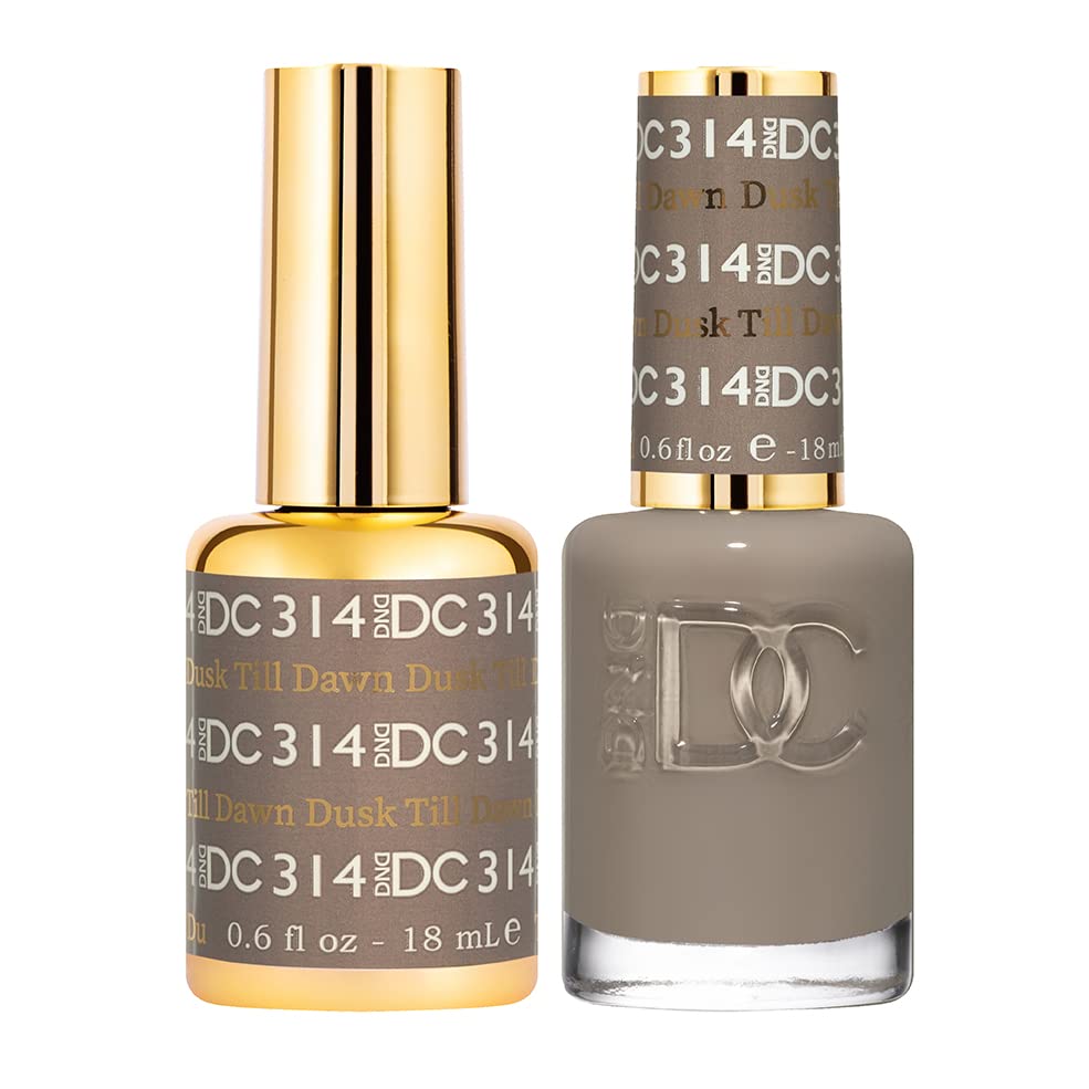 DNDDC DND DC Duo 314 Dusk Till Dawn - Gel & Matching Lacquer Polish, 0.6 Ounce (DNDDC314D)