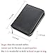 boshiho RFID Blocking 24 Slot Credit Card Holder Wallet Real Leather Multi Card Organizer Wallet with Zipper (Black)