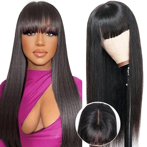 Parrucca Donna Capelli Veri Umani Straight Human Hair Wigs With