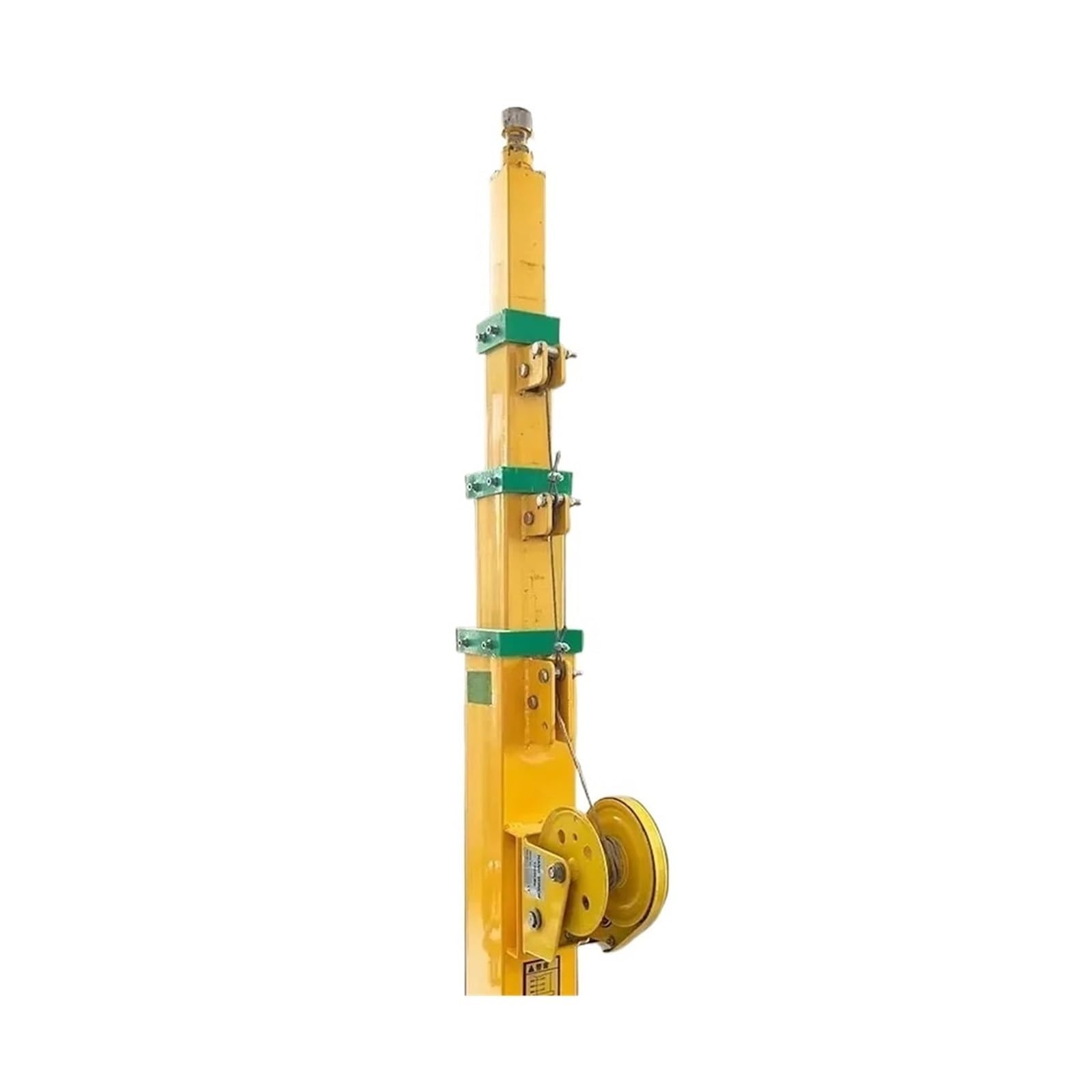 Jweinenl 6M Manual Crank Lifting Monitoring Pole, Mechanical Winch Telescopic Support Rod(6M)