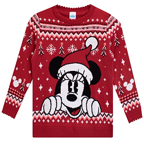 Disney Girls' Christmas Jumper Minnie Mouse