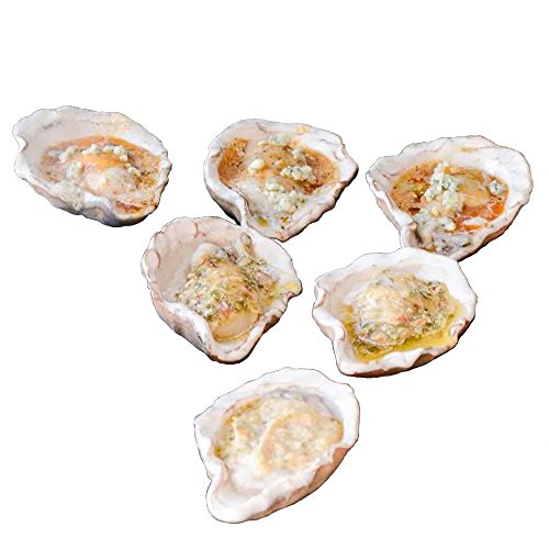 Loftin Oysters Ceramic Reusable Chargrilling Oyster Shell, Set of 12. Great for Seafood