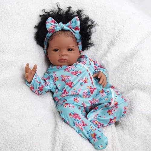 Muñeca Reborn Terabithia 19" Realista Bebé Afroamericana miniatura 2