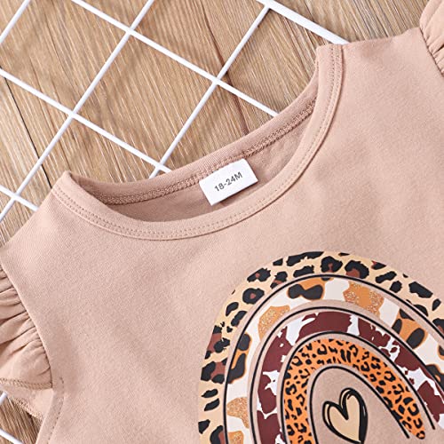 Girl Leopard Rainbow Tulle Dress St Patrick's Day Photoshoot Outfit Zoo Animal Print Clothes Toddler Summer Dresses 320 18-24M #TOP2