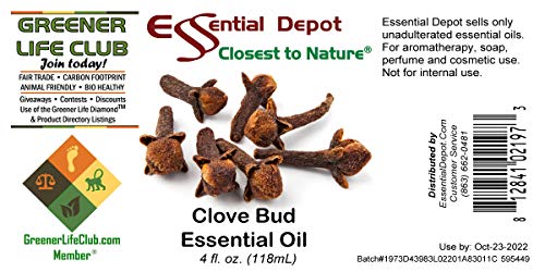 Aceite Esencial de Clavo en Botella Ámbar 4 oz miniatura 4