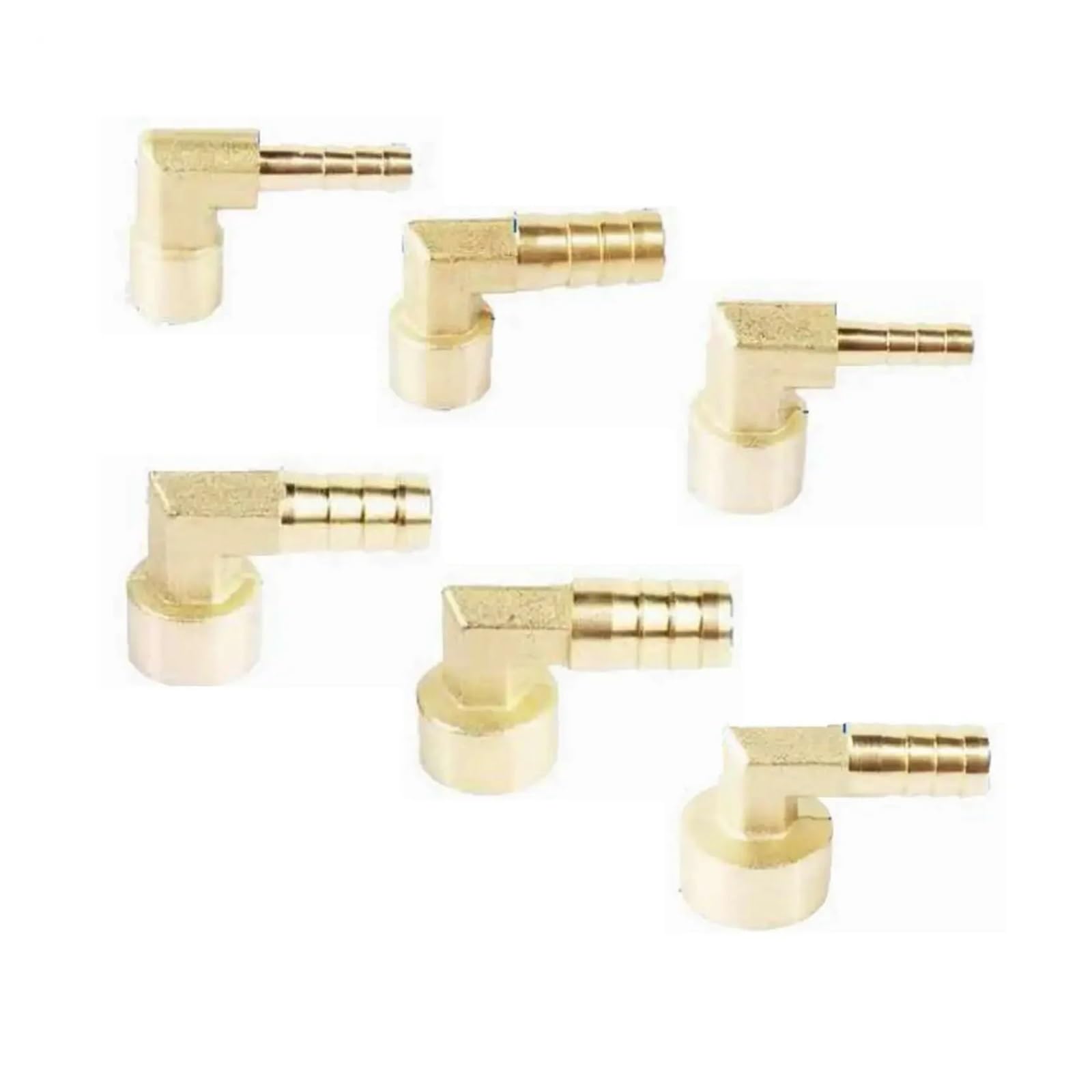 Smglrueat Women's One Color 1Pc Fit Hose I.d 8Mm Barbed X 1/2" Bspp Elbow Brass Connector Fitting For Fuel Gas Water