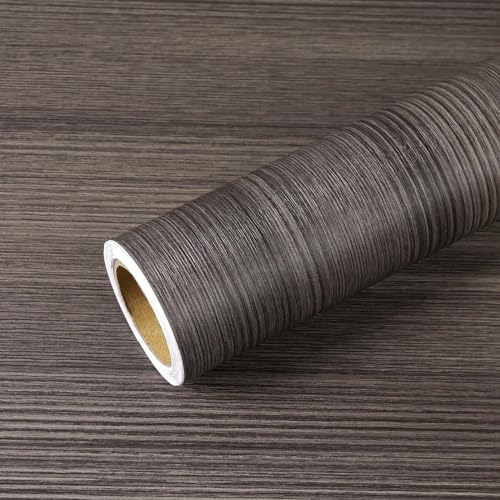 Image of SUNBIRD Matte Marble Wall Paper Granite White /Grey Kitchen Countertop Cabinet Furniture Refurbishment Thick Removable Wallpaper Peel and Stick Vinyl Roll (1 Feet x 6.5 Feet, Black Cocoa)