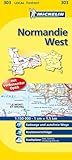Michelin Normandie West: Straßen- und Tourismuskarte (MICHELIN Localkarten)