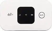Luqeeg Roteador de ponto de acesso móvel WiFi 4G LTE, ponto de acesso portátil à Internet, cartão SIM de alta velocidade de 150 Mbps, 10 usuários compatíveis para casa, escritório