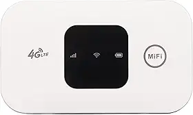 Luqeeg Roteador de ponto de acesso móvel WiFi 4G LTE, ponto de acesso portátil à Internet, cartão SIM de alta velocidade de 150 Mbps, 10 usuários compatíveis para casa, escritório
