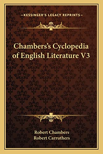 Chambers's Cyclopedia of English Literature V3
