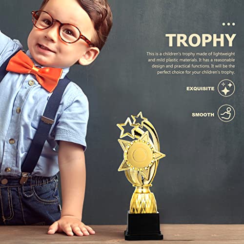 Gatuida Troféu, troféus de estrela dourada de plástico para lembrancinhas de festa, sacolas de brind