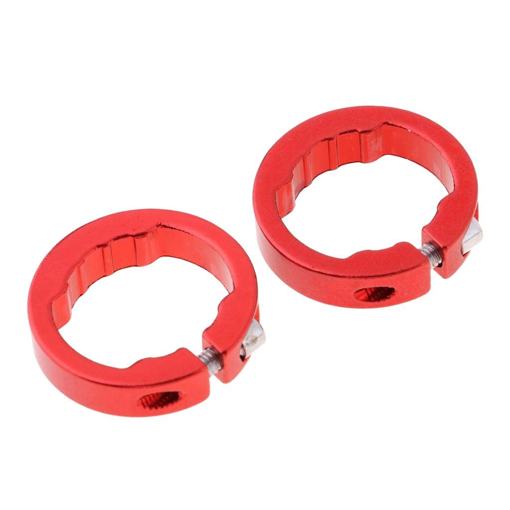THE STYLE SUTRA® 2x2pcs Alloy Bike Handlebar Grip Lock Ring End Locking Ring Red 8mm | Sporting Goods | Cycling | Bicycle Components & Parts | Handlebar Grips Tape & Pads-image-8