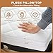 3.2 Inch Lash Bed Topper Set,Gel Memory Foam Massage Bed Topper, Waterproof Fluffy Pillow Top Cover for Spa Esthetician Wax,Includes White Massage Table Toppe & Face Rest Cover