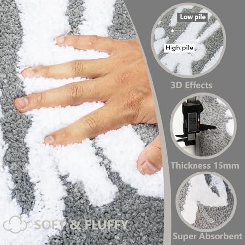 KOEXM Get Naked Badematte, niedlicher Badezimmerteppich, rutschfest, maschinenwaschbar, lustige Badematte, wasserabsorbierend… – Ansicht 2