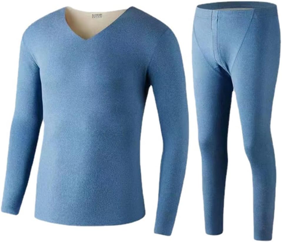 HSQSMWJ Thermal Underwear for Men Warm Base Layers with Fleece Lined for Cold Weather Thin Base Layer Tops & Bottoms Leggings