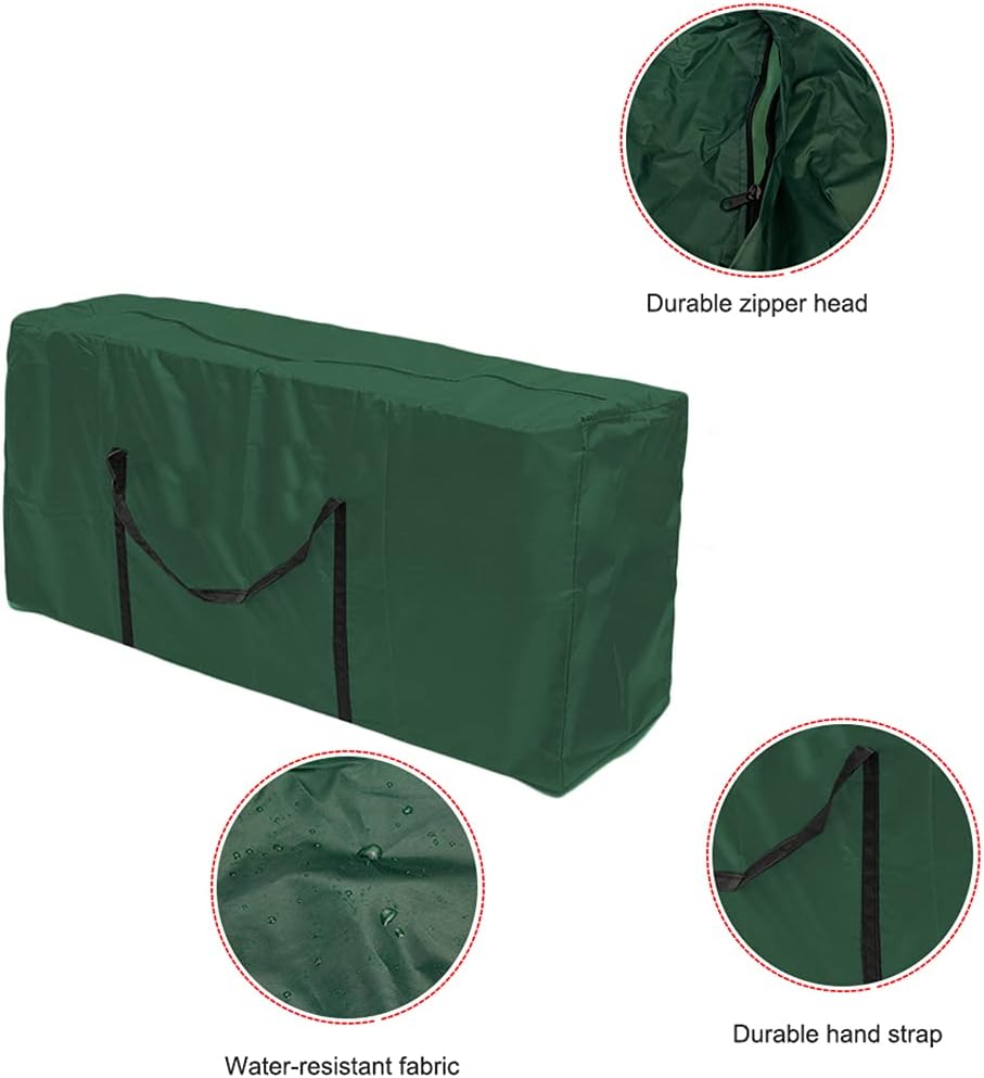210D Oxford Cushion Storage Bags Outdoor Zippered Protective Patio Cover Carrying Bag with Handles Christmas Tree Storage Bag
