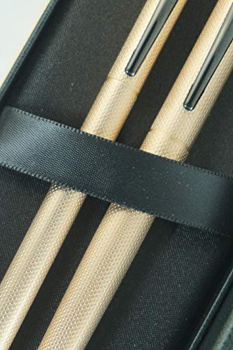 Duo de stylos roller et bille Cross or rose PVD fin - 3