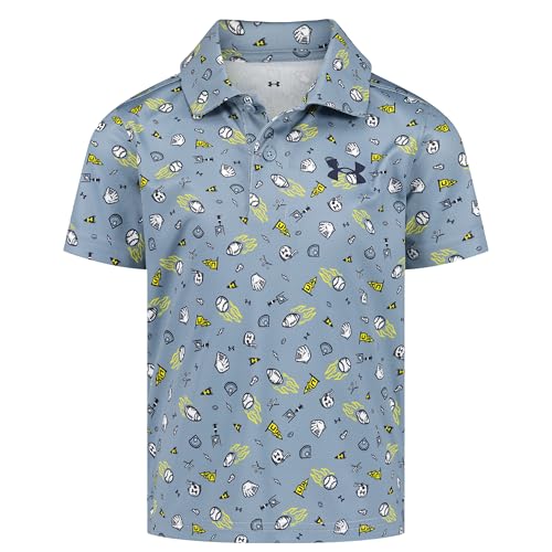 Image of Under Armour Boys' Matchplay Short Sleeve Golf Polo, Lightweight Performance Stretch, Logo Detailing