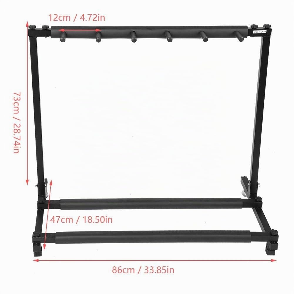 Soporte para 5/7 guitarras y bajos, soporte para guitarra, soporte múltiple para 5 instrumentos eléctricos (para 5)