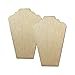 Ikee Design 2 of Linen Covered Padded Wood Necklace Display With Easel 8 1/4" W x 12 1/2"H