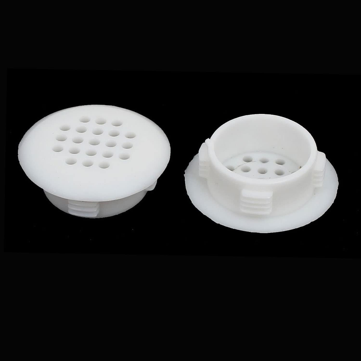 TOP-VIGOR 20Pcs 30mm Round Air Vent Cover, Plastic Round Mesh Hole Air Vent Louver Covers for Cupboards Cabinet, Wardrobe - Image 3