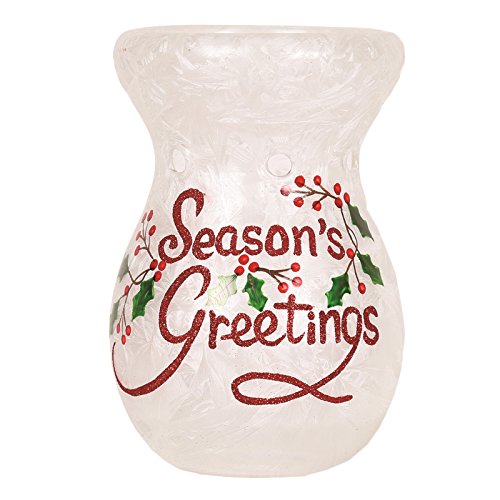 Brûleur de cire Noël cadeau idéal Season's Greetings pour les fêtes