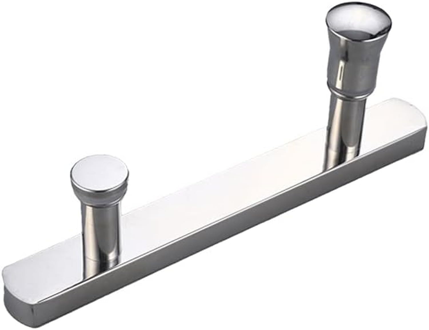 Tirador de puerta de ducha en acero inoxidable 304 pulido, Cromo, 145mm