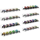 upsimples 8 Pack Acrylic Shelves Wall Organizer and Storage, 15' Display Shelf for Figure, Toy Cars, Perfume, Kids Bookshelf for Bedroom, Nursery, Craft Room, Clear