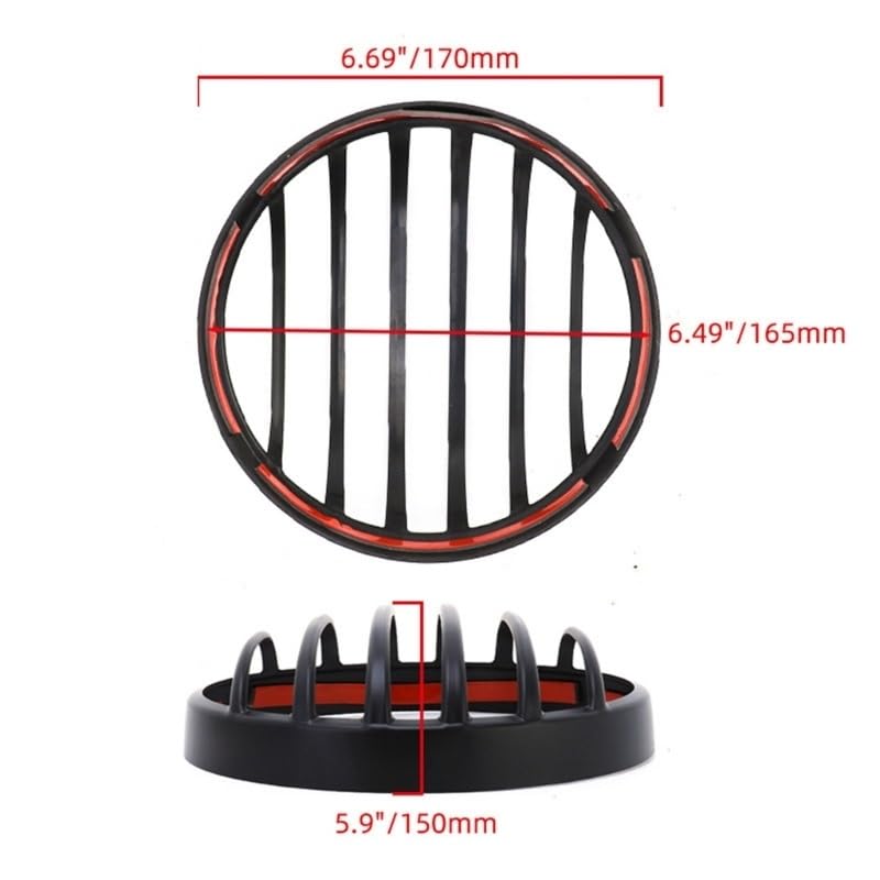 Grille de maille de phare de moto contre les impacts de graviers pour Rebel CMX 300 ZHANGTONG - 6