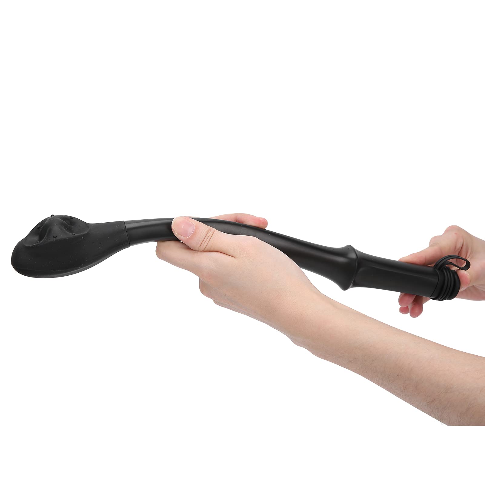 Bottom Wiper Long Handle Reach Comfort Bottom Wiper Assistant auto-essuyant pour un quotidien indépendant outil de toilette domestique pour les femmes enceintes âgées 15 7 pouces (noir)