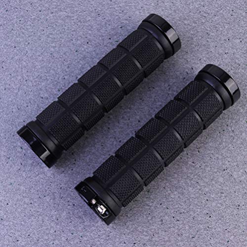 CLISPEED 2 Pares de Apertos de Bicicleta de Borracha Macia Antiderrapante Capa de Pega de Bicicleta