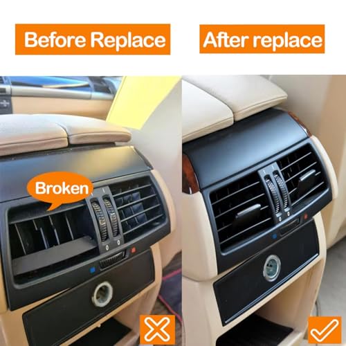 Grille d'aération arrière pour BMW X6 E72 2007-2013 modèle A console