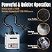 POWERTEC Solder Fume Extractor, 3-Stage Filtration System, 120W Suction 138CFM (235m³/h) Low Noise Smoke Absorber for Laser Cutter & 3D Printer, Smoke Purifier for Desktop Soldering & Welding (FE1380)