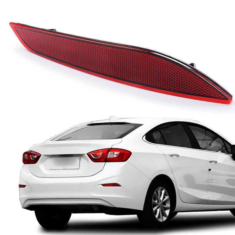 Image of Rear Bumper Reflector Light 84037297,GM1185116 for Chevrolet Cruze 2016 2017 2018 2019 (Right (Passenger) Side)